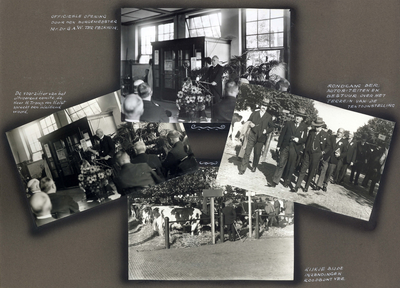 223089 Bladzijde met vier foto's van de Veetentoonstellingen te Utrecht van 10 tot en met 12 september 1935 te op het ...